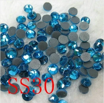 Специален Син SS30 288 бр./пакет Crystal DMC Гореща Определяне на FlatBack Кристали стъкло и кристали теплопередача Гореща Определяне на кристални камъни